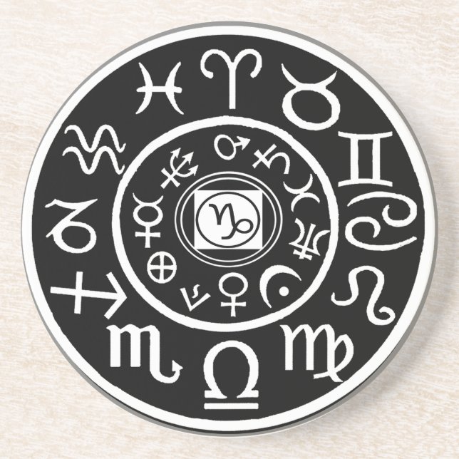 Zodiac - Capricorn-Konstellation Getränkeuntersetzer (Vorne)