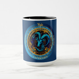 Zodiac Capricorn mit Name Coffee Tasse
