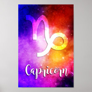 Zodiac : Capricorn Space Candy Poster