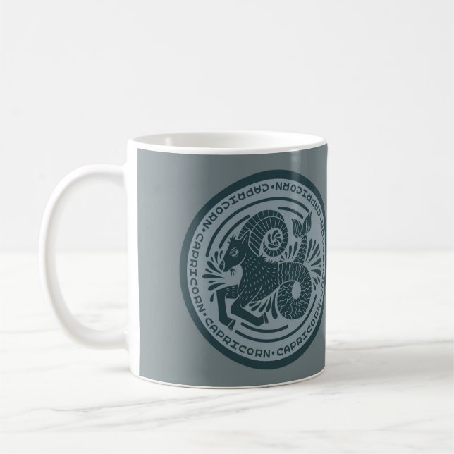 Zodiac Capricorn Symbol Coffee Tasse (Links)