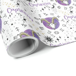 Zodiac Capricorn Wrapping Paper Geschenkpapier