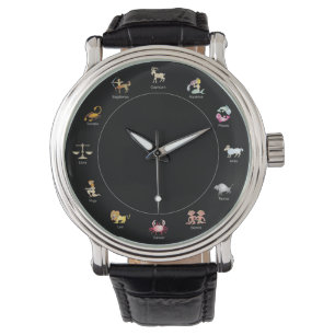 Zodiac-Cartoon Armbanduhr