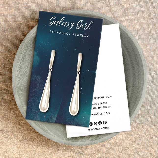 Zodiac Celestial Star Earring Juwelier Display Visitenkarte (Von Creator hochgeladen)