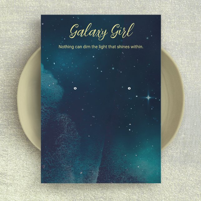 Zodiac Celestial Star Earring Juwelier Display Visitenkarte (Von Creator hochgeladen)