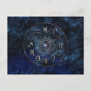 Zodiac Chart Postcard Postkarte