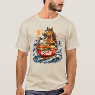 Zodiac Chinesisches Neujahr des Pferdes 2026 Ramen T-Shirt
