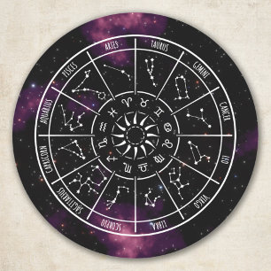 Zodiac Circle Stickers - Astrologie Zeichen & Nebu