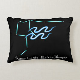 Zodiac Constellation Aquarius Accent Pillow Dekokissen