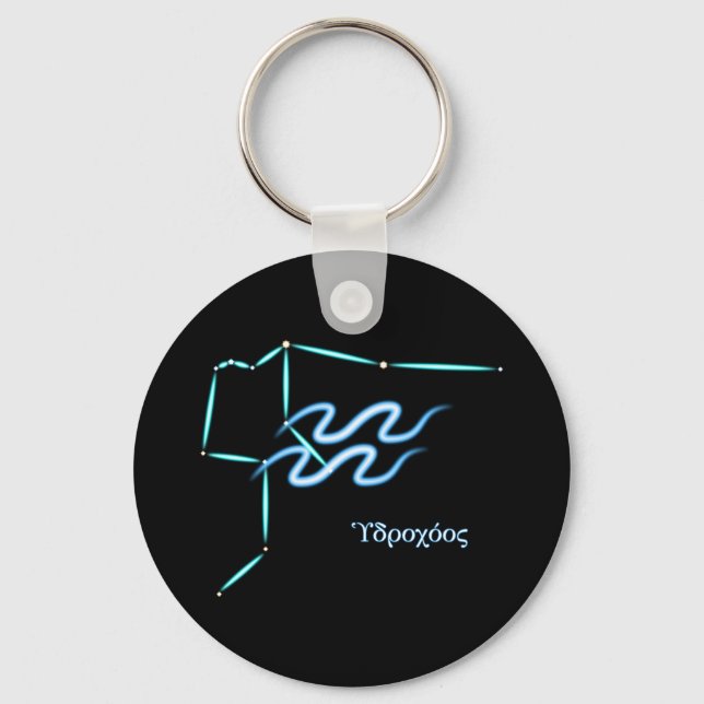 Zodiac Constellation Aquarius Schlüsselanhänger (Vorderseite)