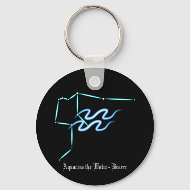 Zodiac Constellation Aquarius Schlüsselanhänger (Vorderseite)