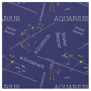 Zodiac Constellation Aquarius Stoff