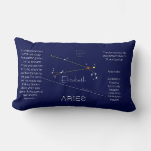 Zodiac Constellation Aries Funny Unique Lendenkissen