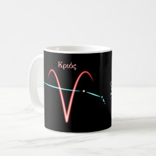 Zodiac Constellation Aries Kaffee Tasse