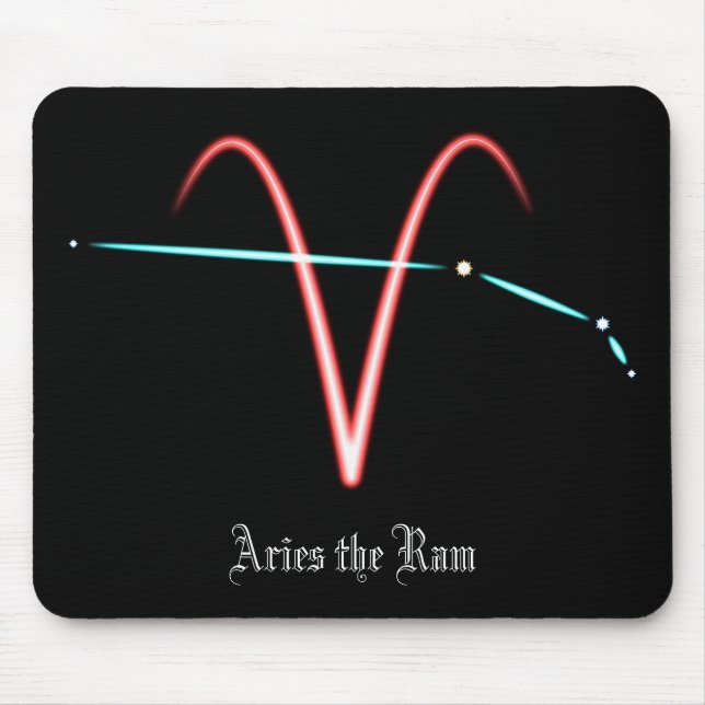 Zodiac Constellation Aries Mouse Pad Mousepad (Vorne)