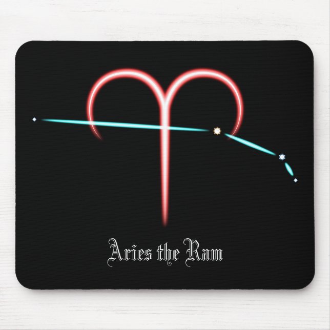 Zodiac Constellation Aries Mouse Pad Mousepad (Vorne)
