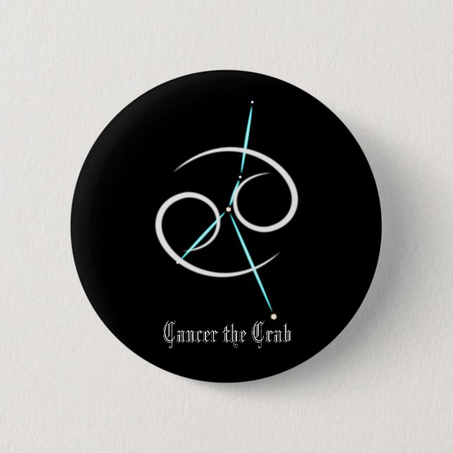 Zodiac Constellation Cancer Button (Vorderseite)