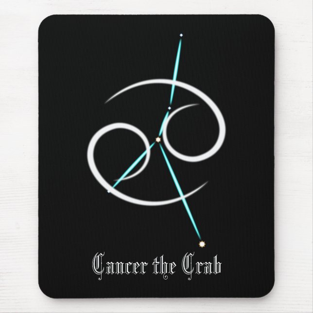 Zodiac Constellation Cancer Maus Pad Mousepad (Vorne)
