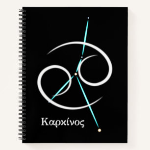 Zodiac Constellation Cancer Notebook Notizbuch