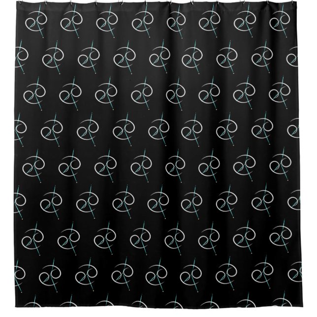 Zodiac Constellation Cancer Shower Vorhang (Vorderseite)