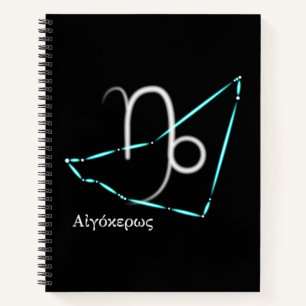 Zodiac Constellation Capricorn Notebook Notizbuch