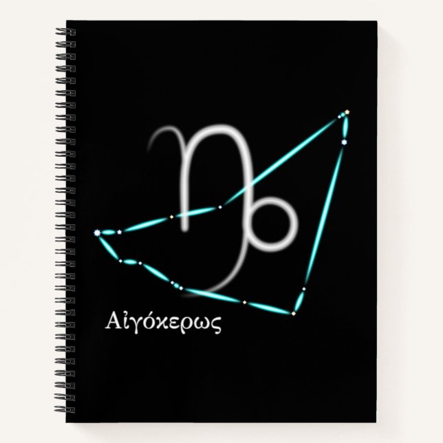 Zodiac Constellation Capricorn Notebook Notizbuch (Vorderseite)