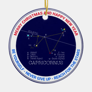 Zodiac Constellation Capricornus Keramik Ornament