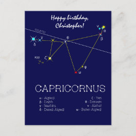 Zodiac Constellation Capricornus Postkarte