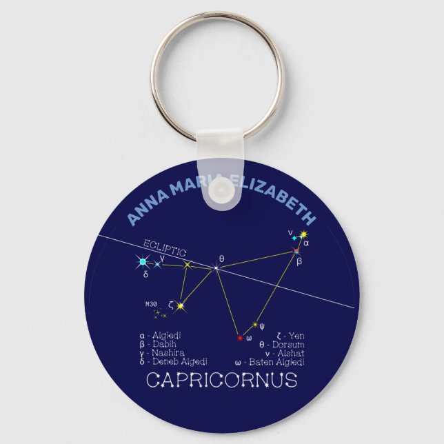Zodiac Constellation Capricornus Schlüsselanhänger (Vorderseite)