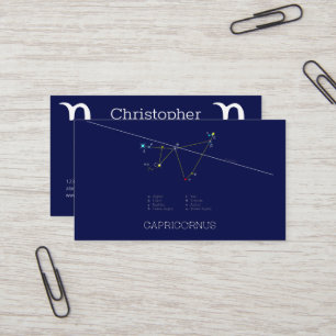 Zodiac Constellation Capricornus Visitenkarte