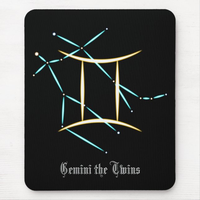 Zodiac Constellation Gemini Mouse Pad Mousepad (Vorne)