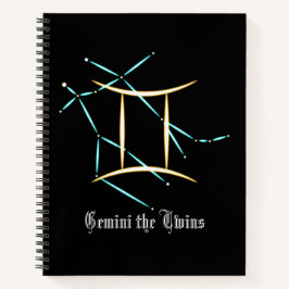 Zodiac Constellation Gemini Notizbuch