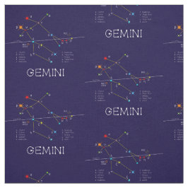 Zodiac Constellation Gemini Stoff