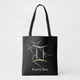 Zodiac Constellation Gemini Tote Bag