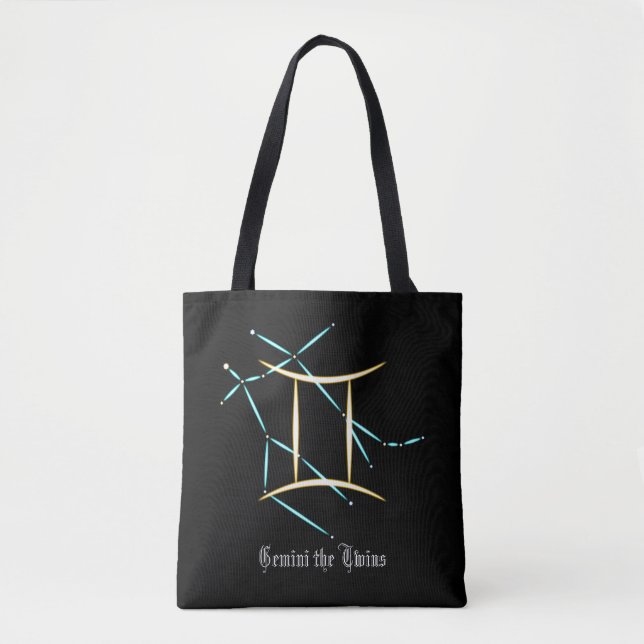 Zodiac Constellation Gemini Tote Bag (Vorderseite)
