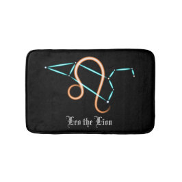 Zodiac Constellation Leo Bath Mat Badematte