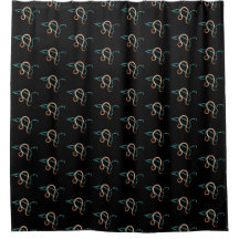 Zodiac Constellation Leo Duschvorhang