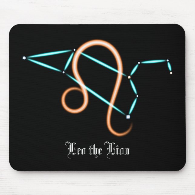 Zodiac Constellation Leo Mouse Pad Mousepad (Vorne)