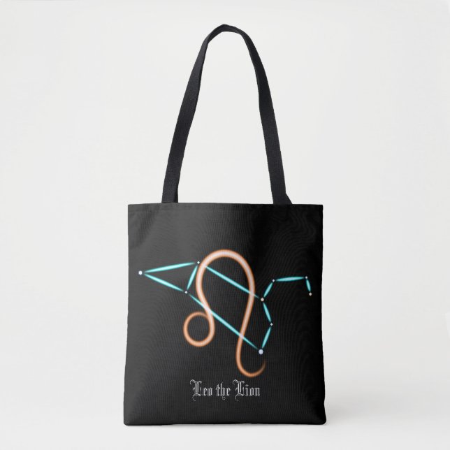 Zodiac Constellation Leo Tote Bag (Vorderseite)