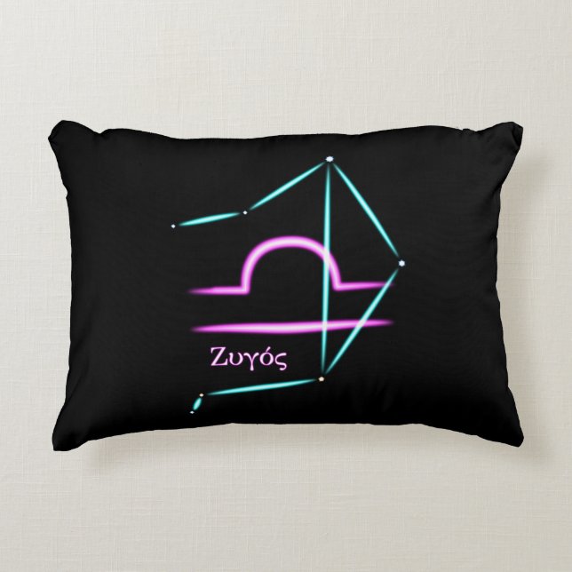 Zodiac Constellation Libra Accent Pillow Dekokissen (Vorderseite)