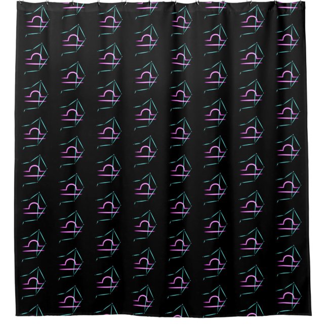 Zodiac Constellation Libra Duschvorhang (Vorderseite)