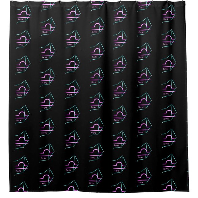 Zodiac Constellation Libra Duschvorhang (Vorderseite)