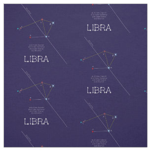 Zodiac Constellation Libra Stoff