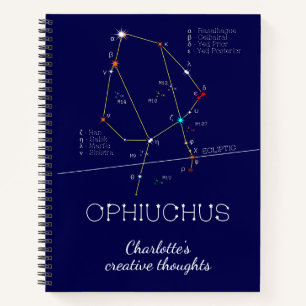 Zodiac Constellation Ophiuchus Notizbuch
