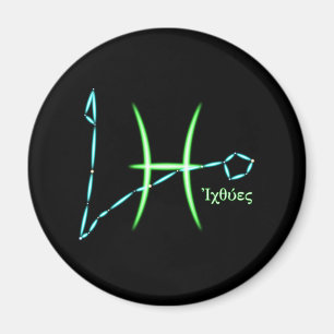 Zodiac Constellation Pisces Magnet