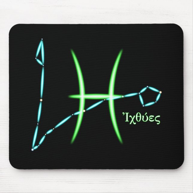 Zodiac Constellation Pisces Mouse Pad Mousepad (Vorne)