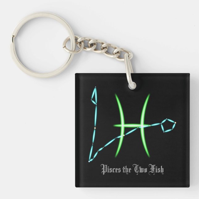 Zodiac Constellation Pisces Schlüsselanhänger (Vorderseite)