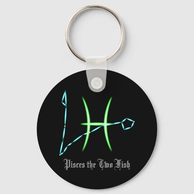 Zodiac Constellation Pisces Schlüsselanhänger (Vorderseite)