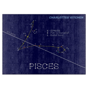 Zodiac Constellation Pisces Schneidebrett