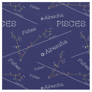 Zodiac Constellation Pisces Stoff