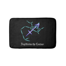Zodiac Constellation Sagittarius Bath Mat